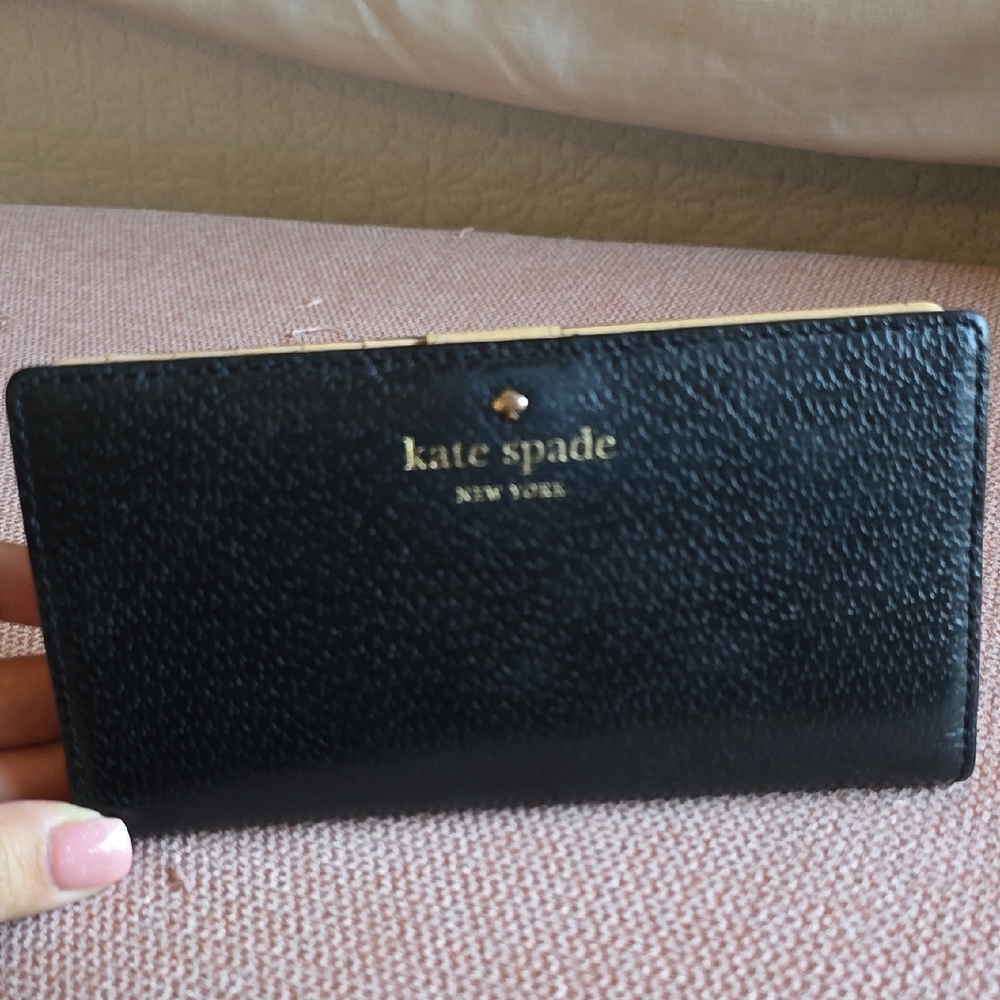 Kate Spade Black Leather Wallet